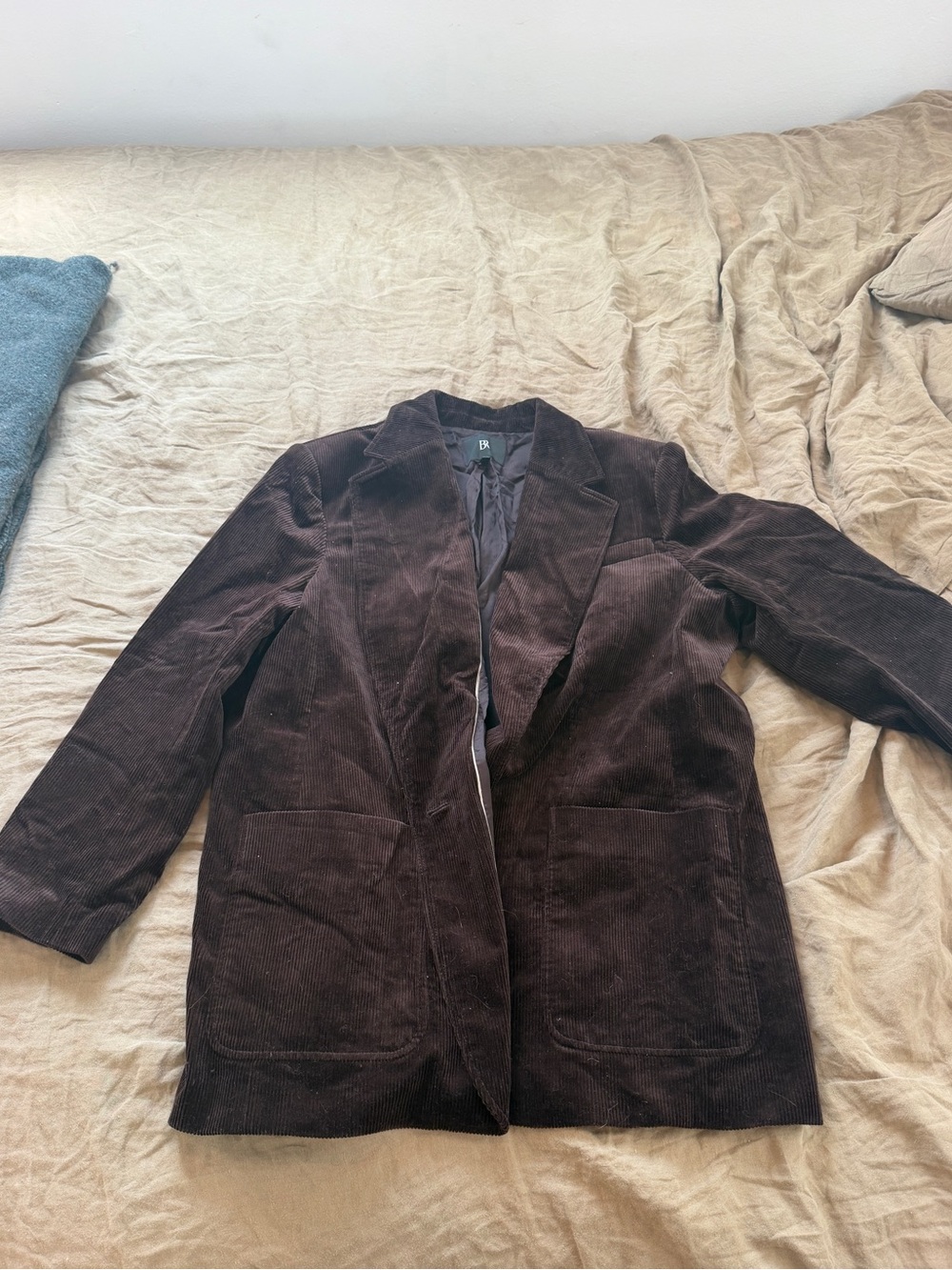 Banana Republic Brown Corduroy Oversized Blazer Jacket Size 18